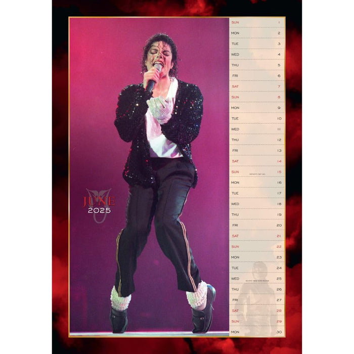 Michael Jackson A3 Calendar 2025