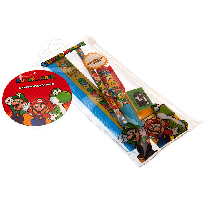 Super Mario 5pc Stationery Set Group