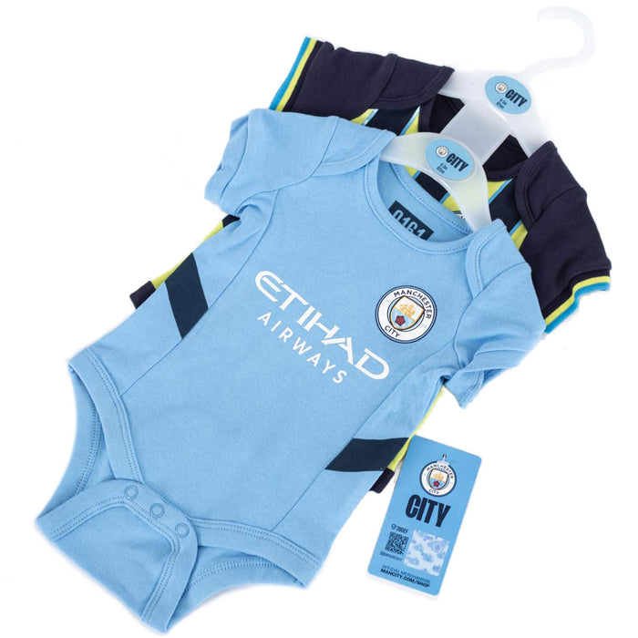 Manchester City FC 24/25 Season 2 Pack Bodysuit 3-6 Mths