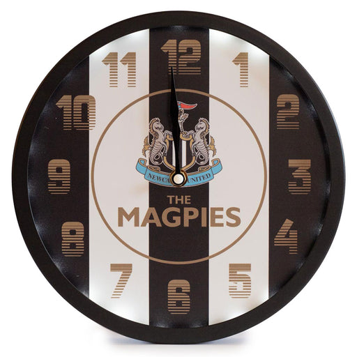 Newcastle United FC LED Stripe Wall Clock