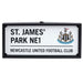 Newcastle United FC Metal LED Street Sign