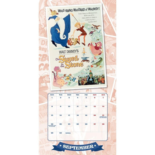 Disney Vintage Posters Square Calendar 2025