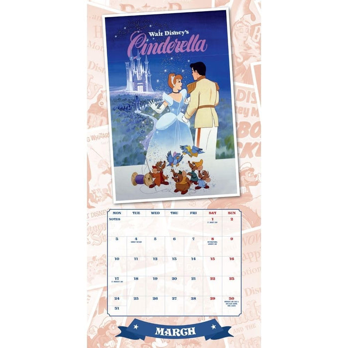 Disney Vintage Posters Square Calendar 2025