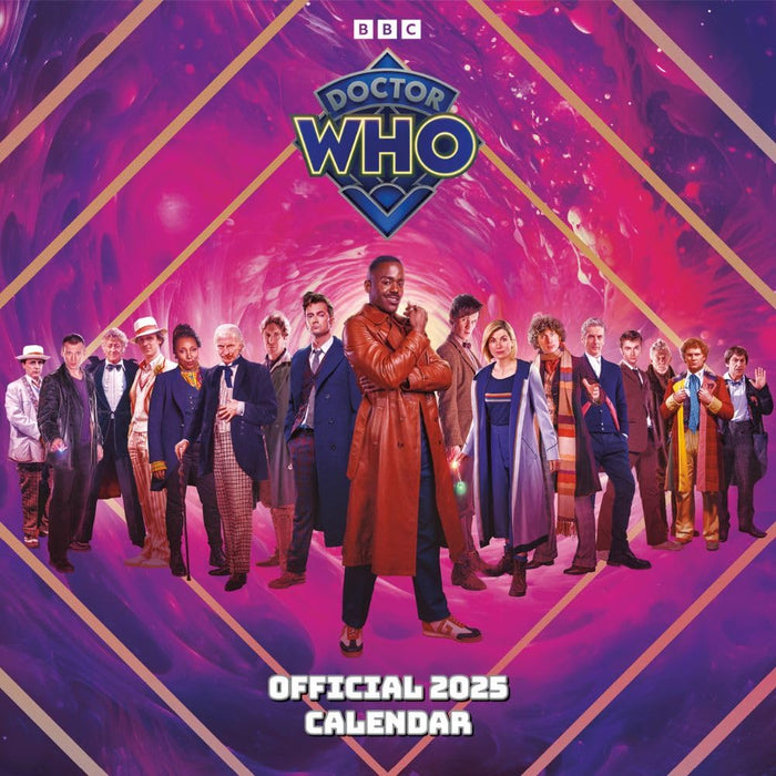 Doctor Who Classic Edition Square Calendar 2025