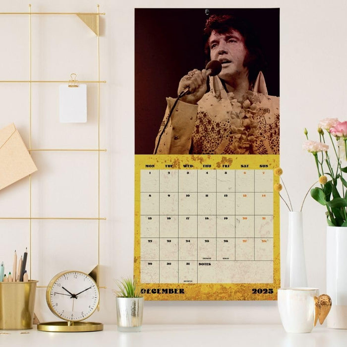 Elvis Presley Square Calendar 2025