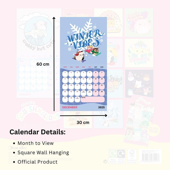 Squishmallows Square Calendar 2025