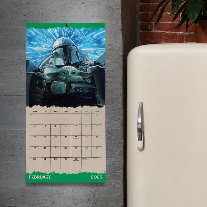 Star Wars: The Mandalorian Grogu Square Calendar 2025