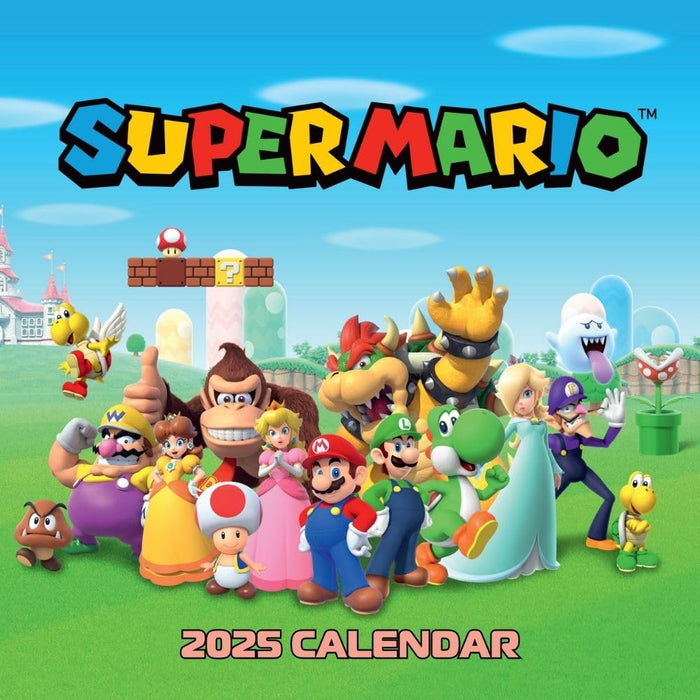 Super Mario Square Calendar 2025