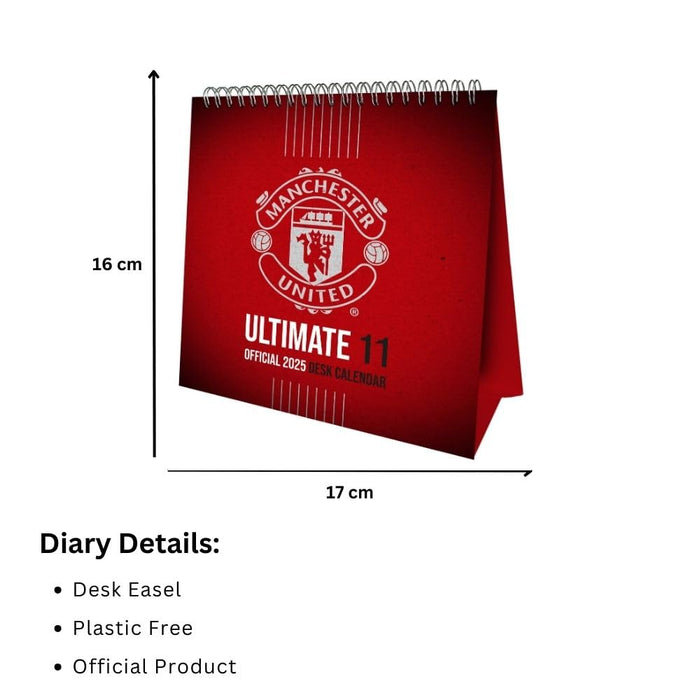 Manchester United FC Desktop Calendar 2025