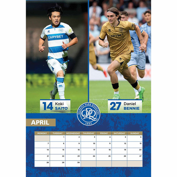 Queens Park Rangers FC A3 Calendar 2025