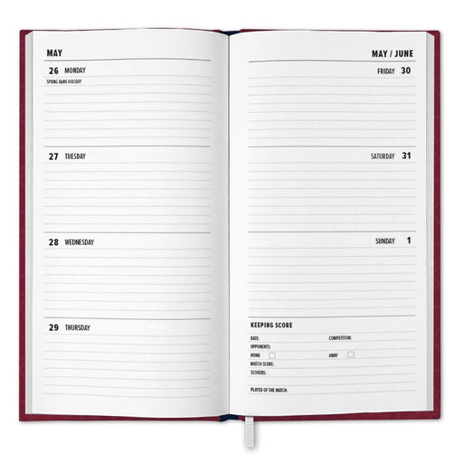 West Ham United FC Slim Diary 2025