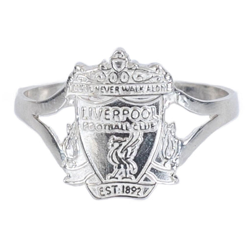 Liverpool FC Sterling Silver Split Shank Ring Medium