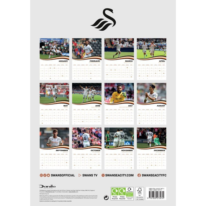 Swansea City AFC A3 Calendar 2025