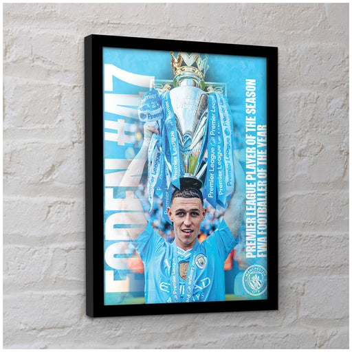 Manchester City FC Foden Framed Picture 16 x 12