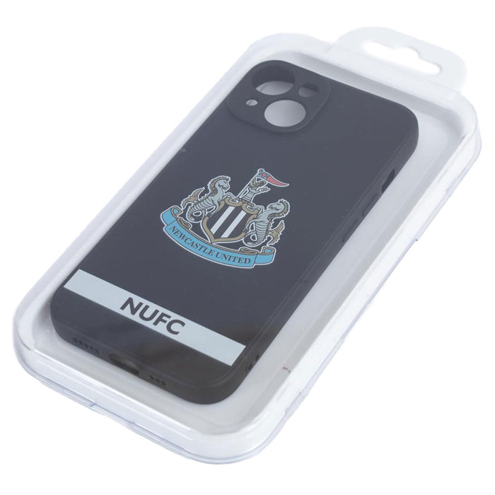 Newcastle United FC iPhone 15 Crest Silicone Case