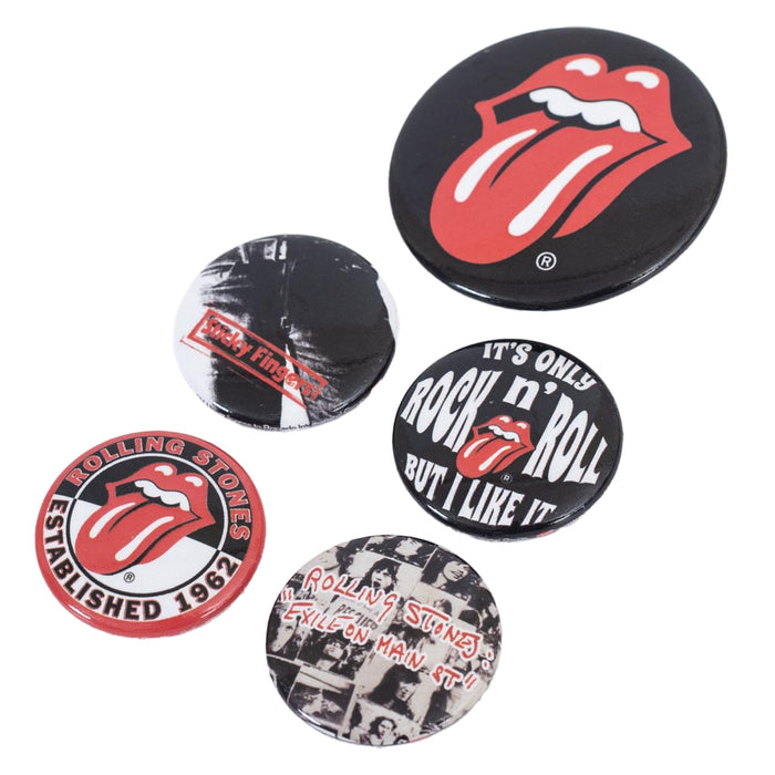 The Rolling Stones Classic Button Badge Set