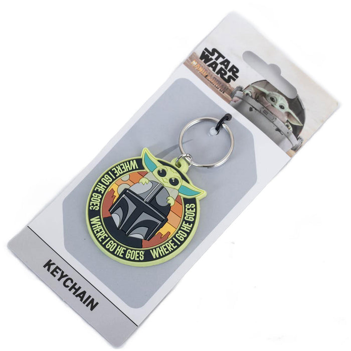 Star Wars: The Mandalorian Grogu & Mando PVC Keyring