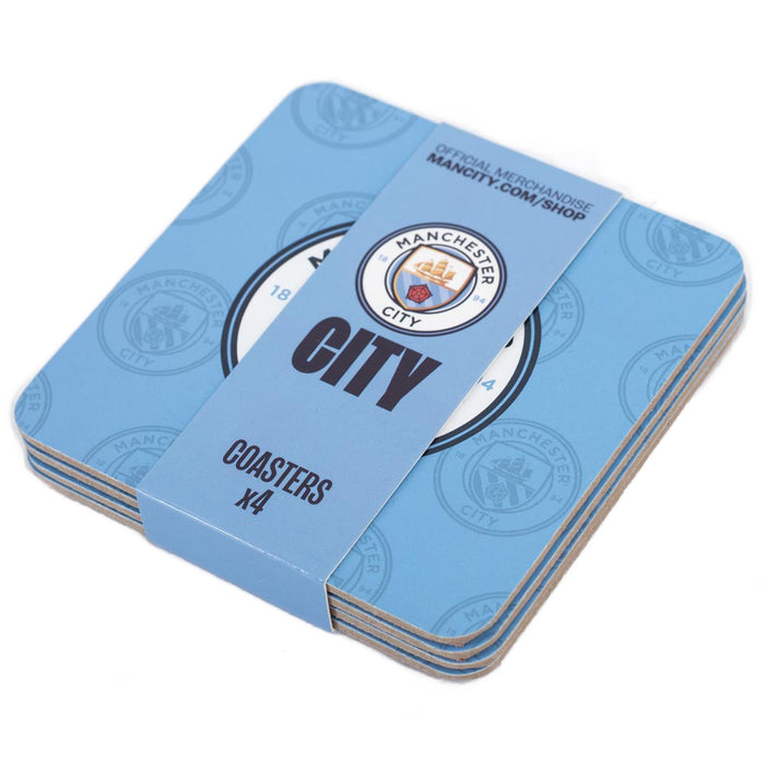 Manchester City FC 4pk Cork Coaster