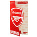 Arsenal FC Crest Birthday Card - Excellent Pick