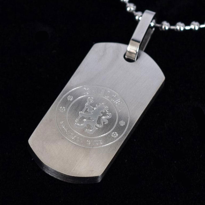 Chelsea FC Matt Finish Dog Tag & Chain - Excellent Pick