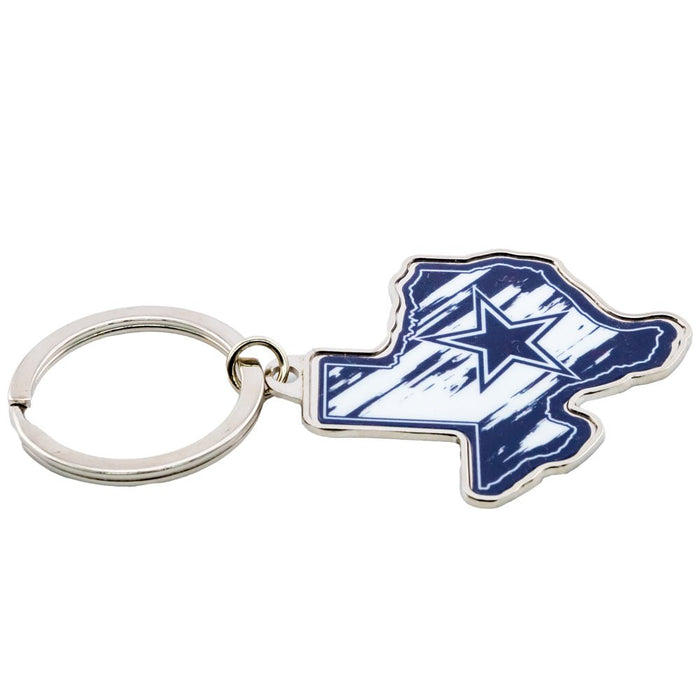 Dallas Cowboys State Shape Keyring - Excellent Pick