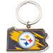 Pittsburgh Steelers State Shape Keyring - Excellent Pick