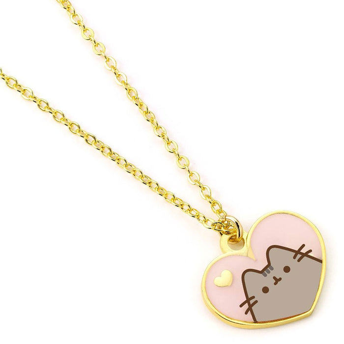 Pusheen Gold Plated Heart Necklace - Excellent Pick