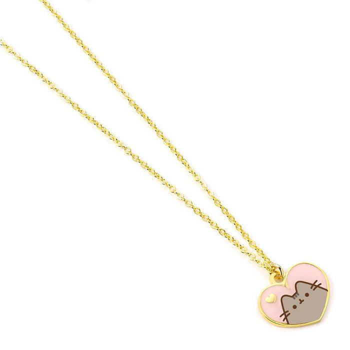 Pusheen Gold Plated Heart Necklace - Excellent Pick