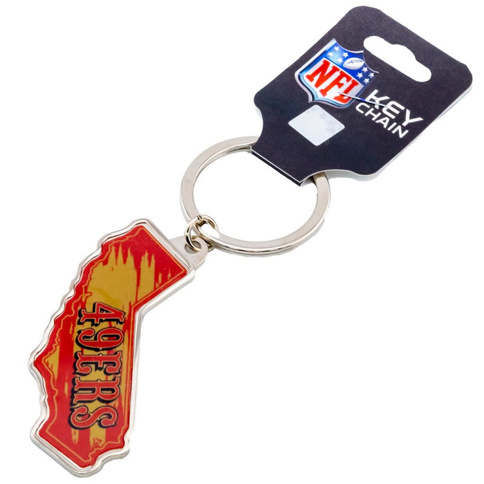 San Francisco 49ers State Shape Keyring - Excellent Pick