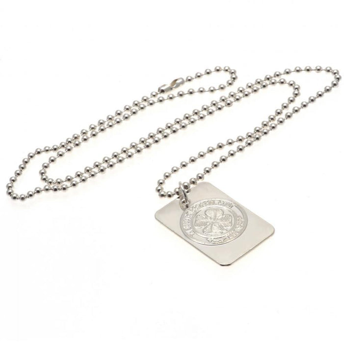 Celtic FC Silver Plated Dog Tag & Chain - Excellent Pick