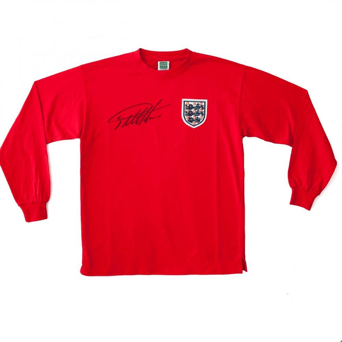England FA Sir Geoff Hurst Signed Shirt - Excellent Pick