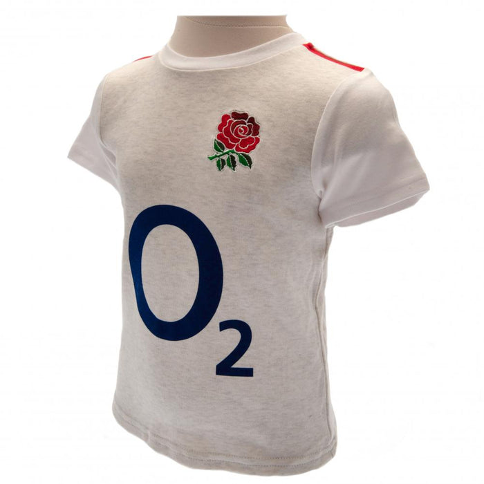 England RFU Shirt & Short Set 6/9 mths GR - Excellent Pick