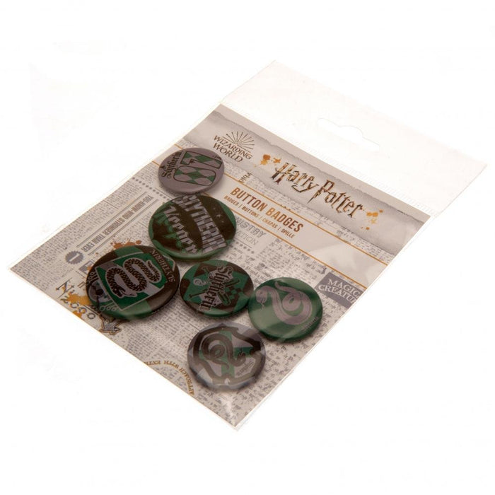 Harry Potter Button Badge Set Slytherin - Excellent Pick