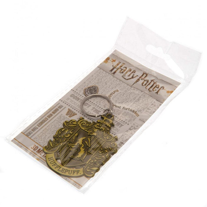 Harry Potter Debossed Metal Keyring Hufflepuff - Excellent Pick