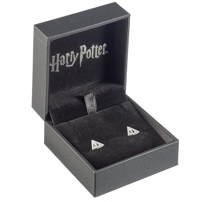 Harry Potter Sterling Silver Earrings Deathly Hallows - Excellent Pick