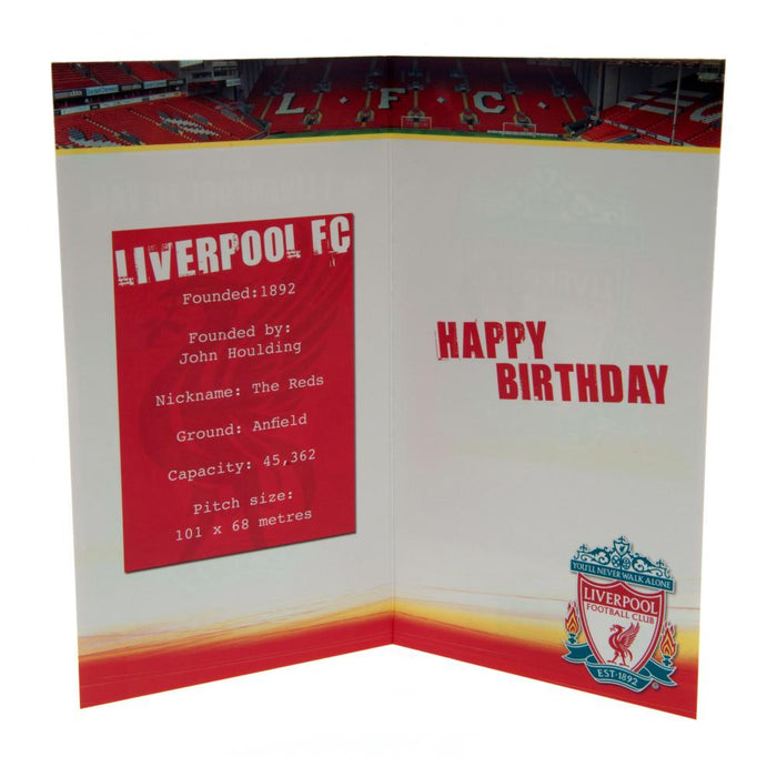 Liverpool FC Birthday Card No 1 Fan - Excellent Pick