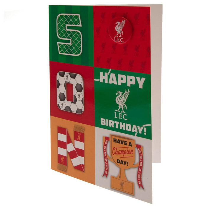 Liverpool FC Birthday Card Son - Excellent Pick