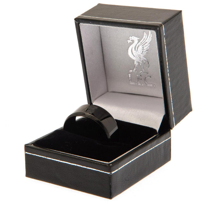 Liverpool FC Black IP Ring Large - Excellent Pick