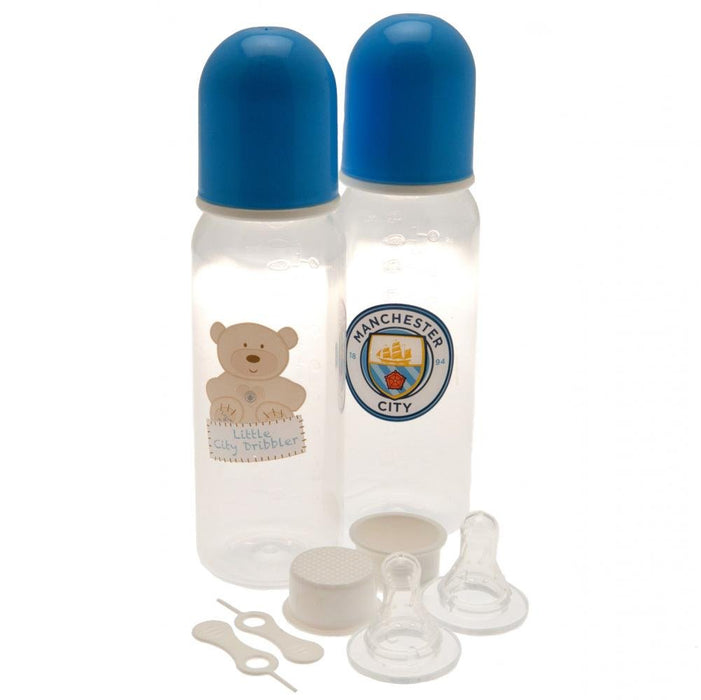 Manchester City FC 2pk Feeding Bottles - Excellent Pick