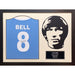 Manchester City FC Bell Signed Shirt Silhouette - Excellent Pick