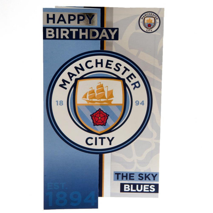Manchester City FC Birthday Card - Excellent Pick
