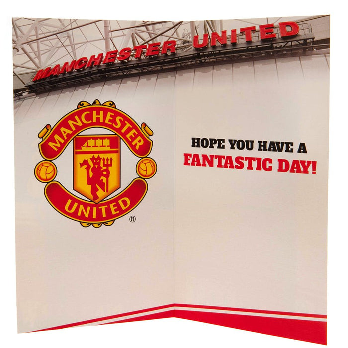 Manchester United FC Birthday Card No 1 Fan - Excellent Pick