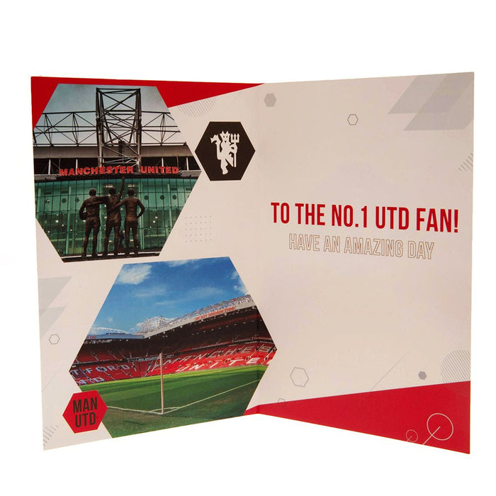 Manchester United FC Birthday Card With Stickers - Excellent Pick