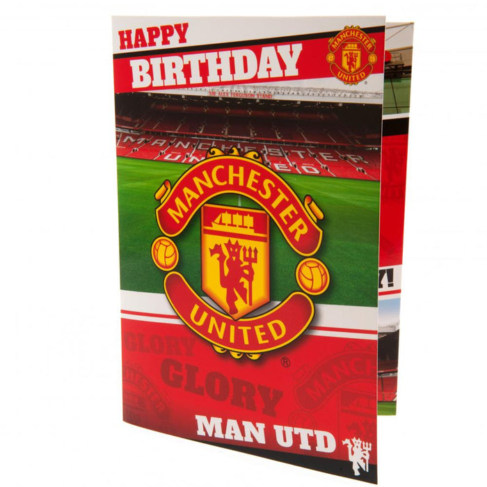 Manchester United FC Musical Birthday Card - Excellent Pick
