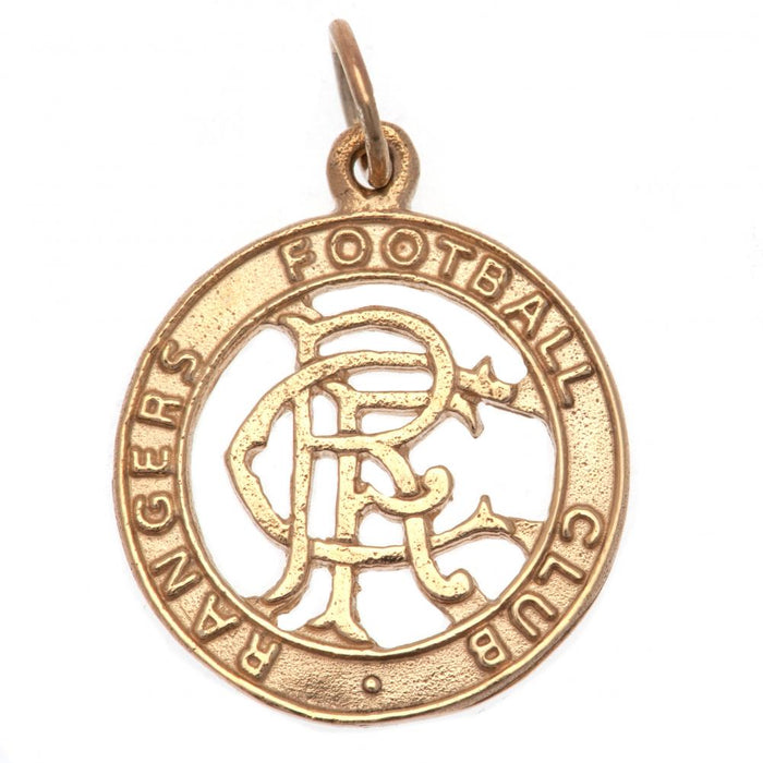 Rangers FC 9ct Gold Pendant Round Crest - Excellent Pick