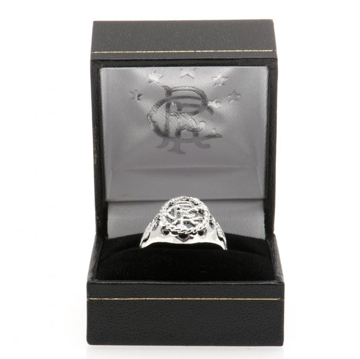 Rangers FC Silver Plated Crest Ring Small - Excellent Pick