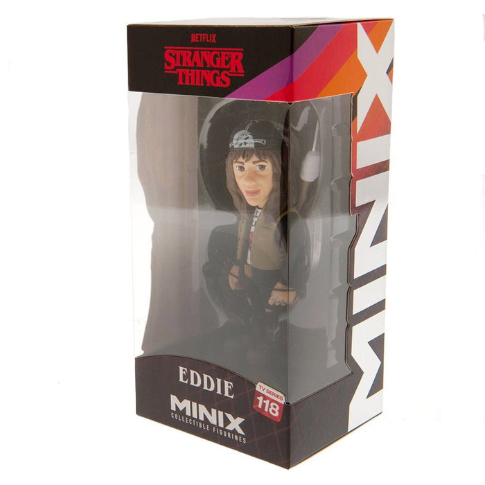  Bandai Minix Stranger Things Eddie Model, Collectable Eddie  Stranger Things Figure, Bandai Minix Stranger Things Merchandise Range