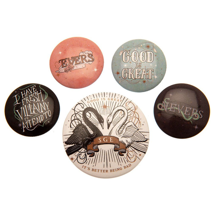 The School For Good & Evil Button Badge Set - Excellent Pick