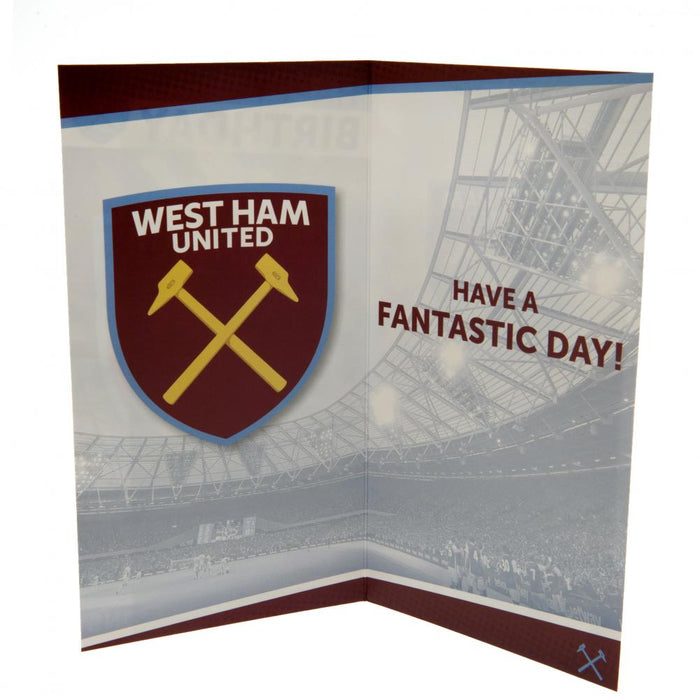 West Ham United FC Birthday Card - Excellent Pick