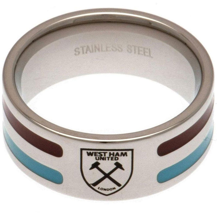 West Ham United FC Colour Stripe Ring Large - Excellent Pick